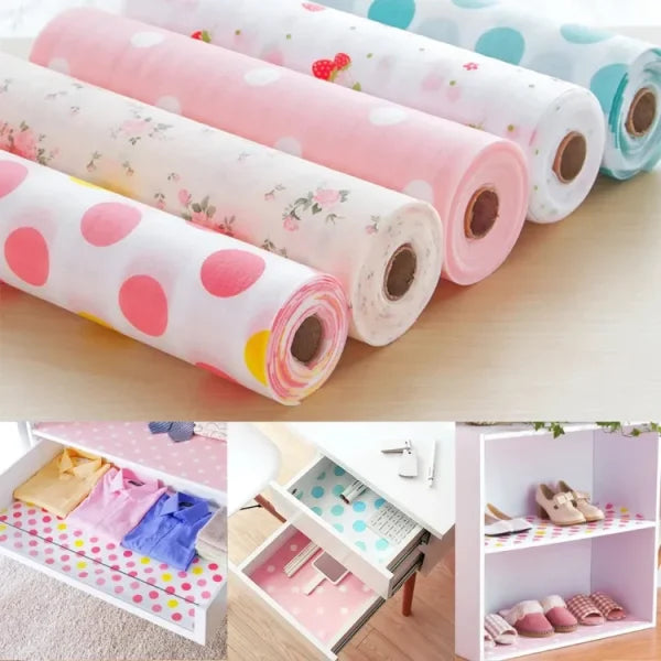 Non Slip Kitchen Printing Antibacterial Cabinet Plastic Foam Household Wardrobe Moisture Drawer