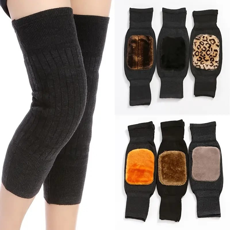 ( Pair ) Unisex Women Men’s Cashmere Wool Knee Brace Pads |
