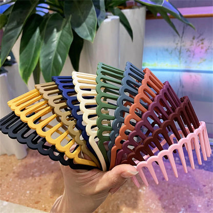 (pack of 2 ) Comb plastic hair bands Plastic Non Slip