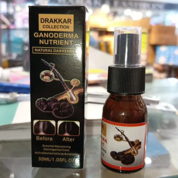 Anti-Greying Hair Spray | Drakkar Spray for Hair | Organic Ganoderma Inverted