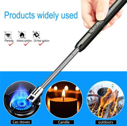 Arc Lighter With Usb Charging,flameless Windproof,led Battery Display,safety Switch,rotate 360 Degrees,for Arom