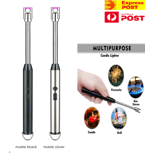 Arc Lighter With Usb Charging,flameless Windproof,led Battery Display,safety Switch,rotate 360 Degrees,for Arom