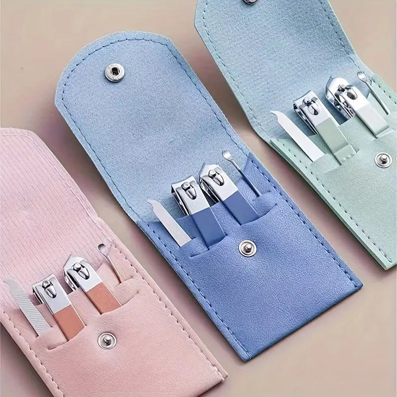 4 in 1 Professional Manicure Set 4-Piece Stainless Steel Nail Care Kit