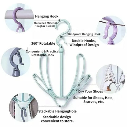 Shoe drying stand | Hanging Racks for Balcony, Cabinet, Cup Board |