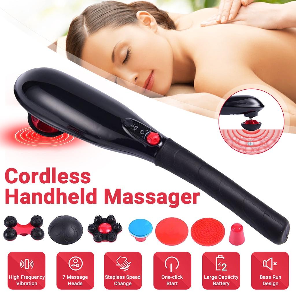 Blue idea Rechargeable Cordless Massager with different heads | Deep Massager for