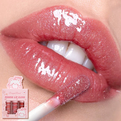 3 PC Mirror Lip Gloss Tinted Lip Balm Lip Oil Hydrating Non-Sticky