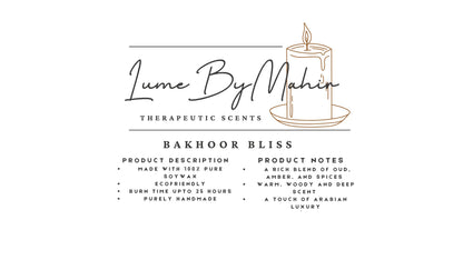 Bakhoor Bliss A Touch of Arabian Luxury Handmade Oud &amp; Amber