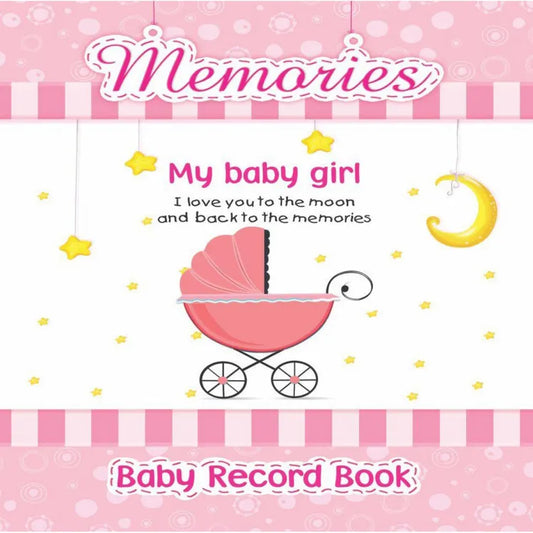 Baby Girl Record Books - Memory Book for Girl - My First