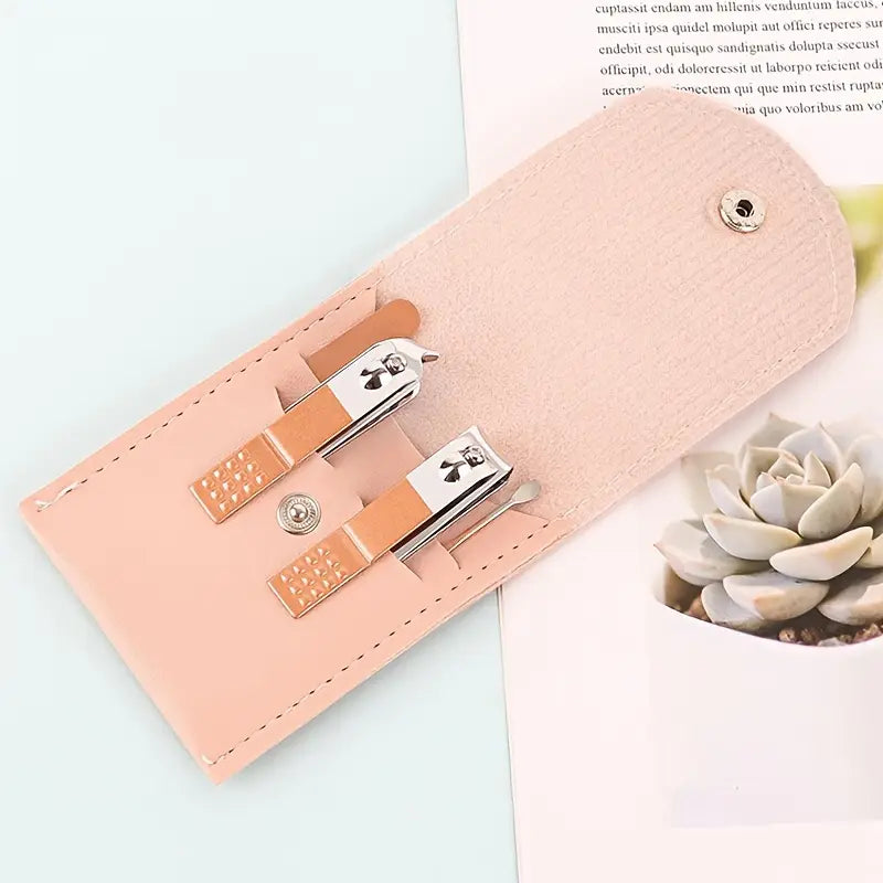 4 in 1 Professional Manicure Set 4-Piece Stainless Steel Nail Care Kit