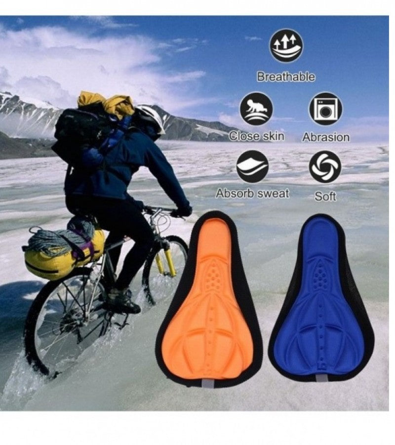 Bicycle Saddle Seat Cover Soft GEL Foam Pad Padded Breathable Non-slip