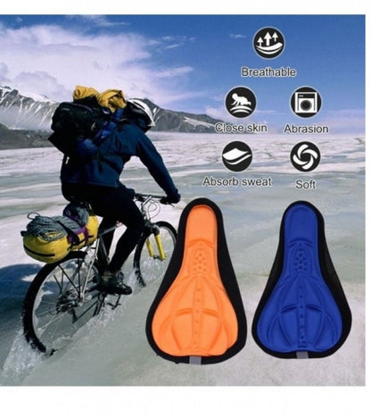 Bicycle Saddle Seat Cover Soft GEL Foam Pad Padded Breathable Non-slip