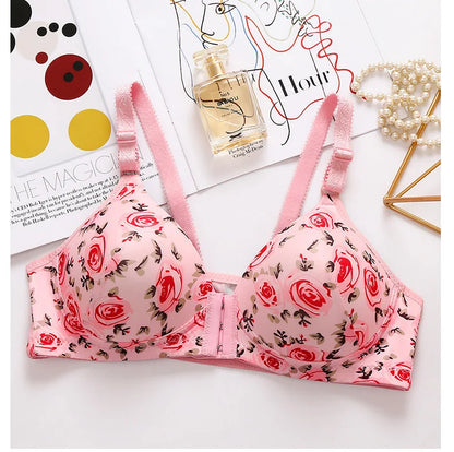 Printed Soft Cotton Padded Bra for Women | Comfortable Everyday Wear Undergarments - CheckNpays