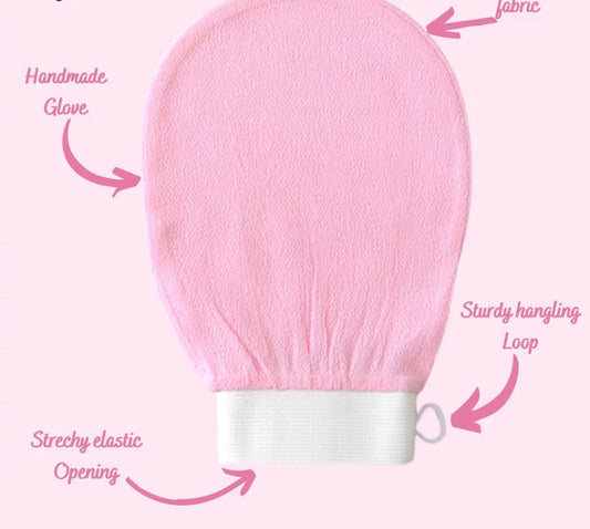 Exfoliating Gloves Dead Skin Remover - Exfoliating Bath Washcloth Scrub Mitt for