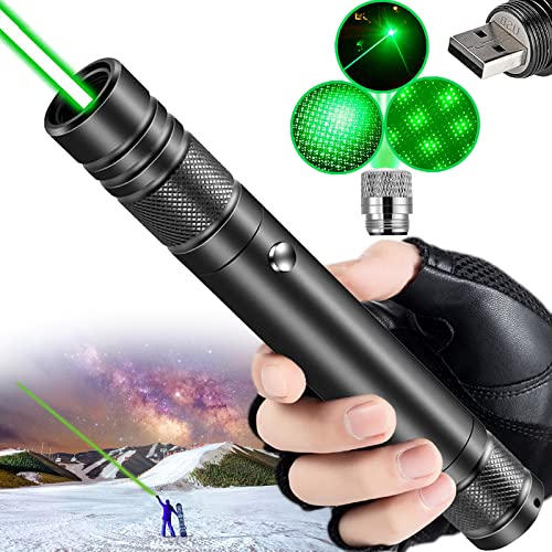 RL 303 Green Laser Pointer Rechargeable with Lock Key, Charger &amp;