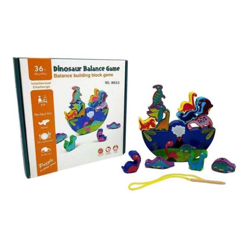 Dinosaur Toy from 3 Years Wooden Toy Stacking Game Wooden Balancing Stacking