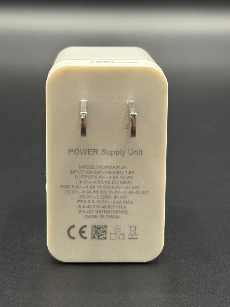 OnePlus 65W Warp Charge Power Adapter with Type-C to Type-C Fast Charging