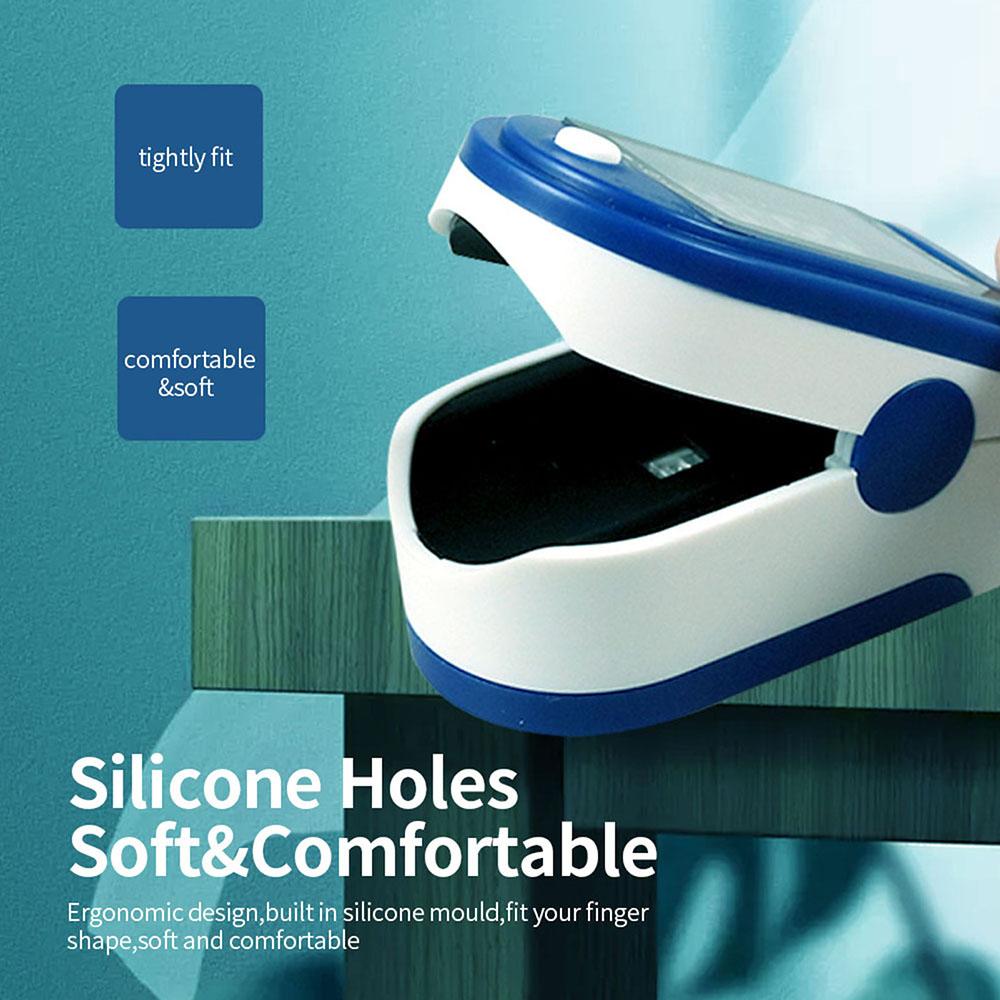 Fingertip Pulse Oximeter Blood Oxygen Saturation Detector Pulse Rate Monitor Portable Oximeter