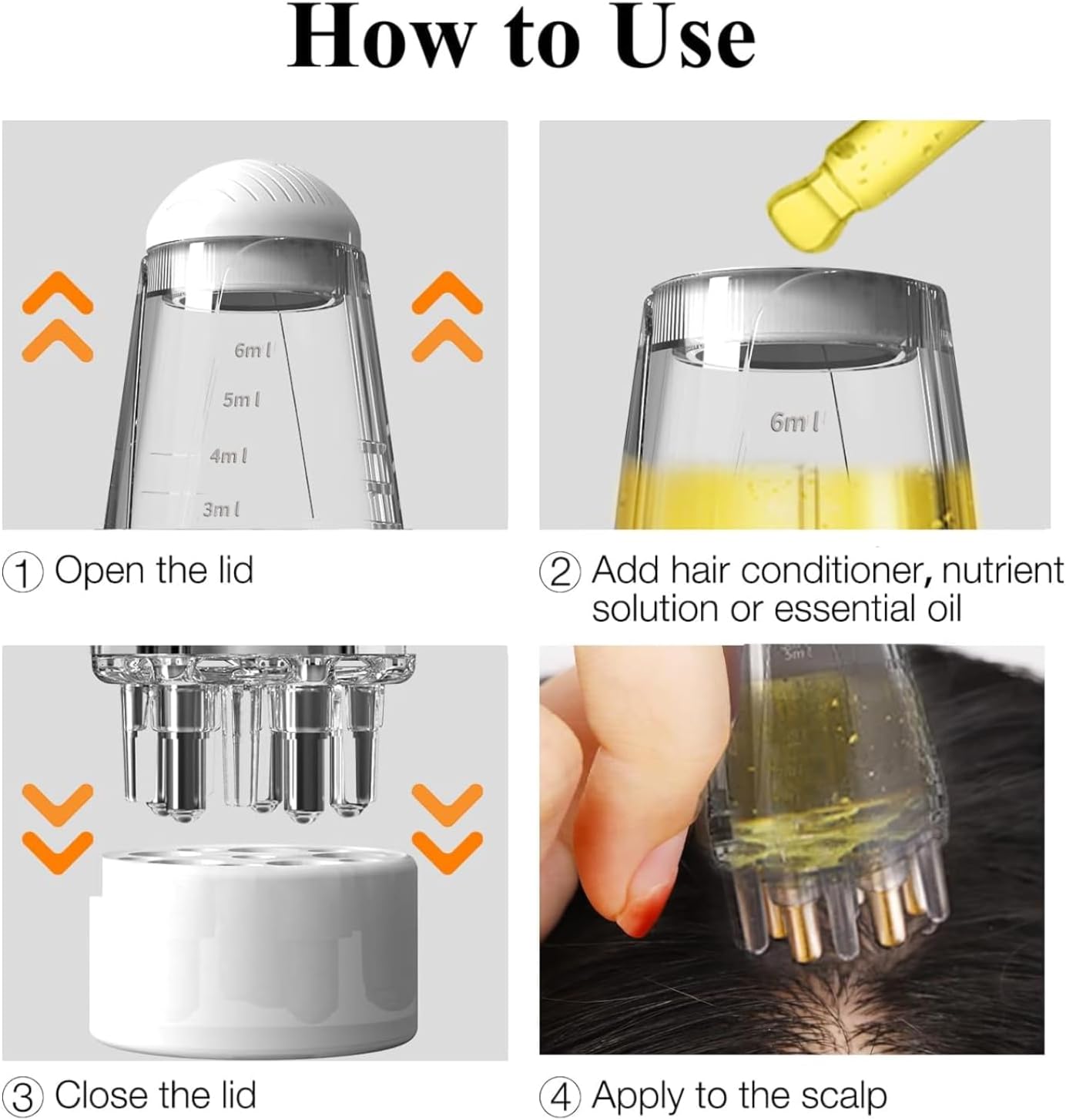 Scalp Root Hair Oil Applicator | Mini Oil Massage Comb