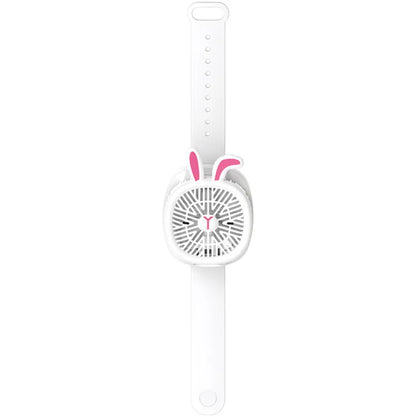 Rechargeable Portable Cartoon Style Children Watch Fan with RGB Light | Portable