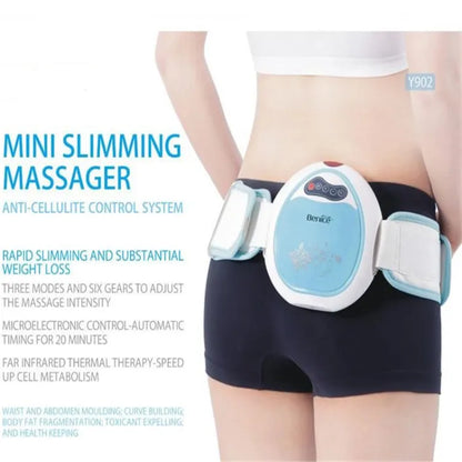 Electric Body Slimming Massage Belt Anti-cellulite Control System Waist Loss Weight Slimmer