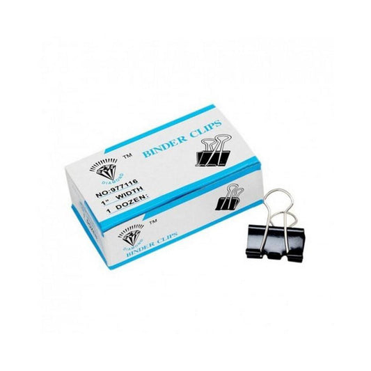 12 Pcs Binder Clip 19mm Pack of 12 Blinder Clip