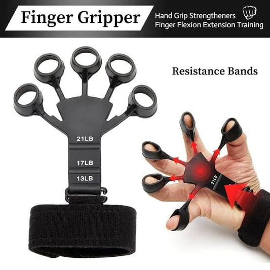 Silicone Gripster Grip Strengthener Finger Stretcher Hand Grip Trainer Gym Fitness Training