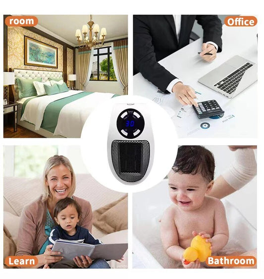 Portable Electric Heater Fan Heater Electric Ceramic Fan Energy-Saving Heater Safe Quiet