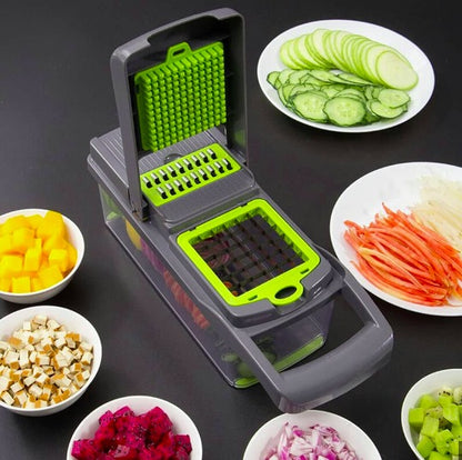 16 IN1 Mandoline Slicer Veggie Food Chopper Vegetable Cutter Tomato Carrot Grater