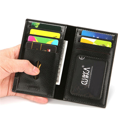Men PU Leather Wallet Business Clutch Bag Multi Card Slot Credit Card