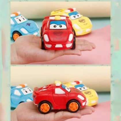1 Pc - Pull Back Robot Car Toy - Push &amp; Go