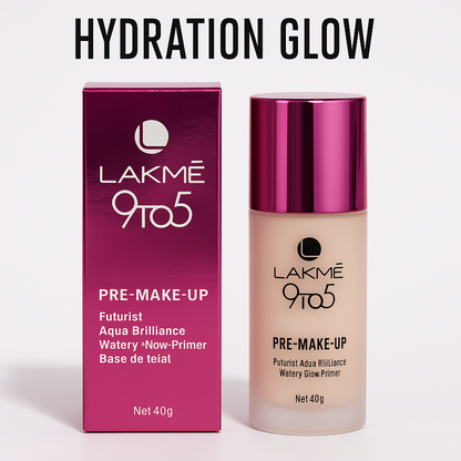 Hydrating Glow Pre-Make-Up Primer Smooth Base, Pore Minimizing, Long-Lasting Radiance Enhancer