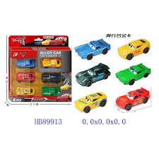 6-Piece Mini Metal Alloy Car Dinky Set Durable Die-Cast Toy Vehicles