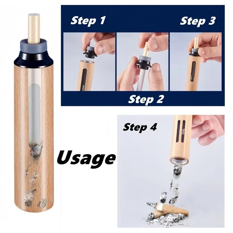 Mokshith Portable Mini Cigarette Ashtray Handheld, Easy to Clean, Compact Design - CheckNpays