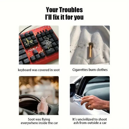 Mokshith Portable Mini Cigarette Ashtray Handheld, Easy to Clean, Compact Design - CheckNpays