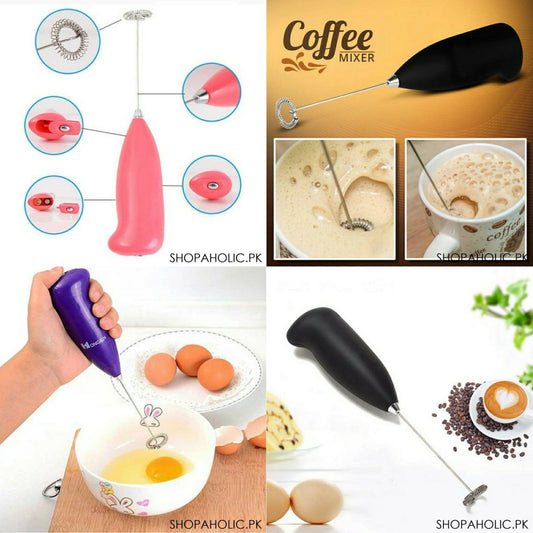 Electric Egg Beater Milk Drink Coffee Whisk Mixer Foamer Mini Handle Stirrer