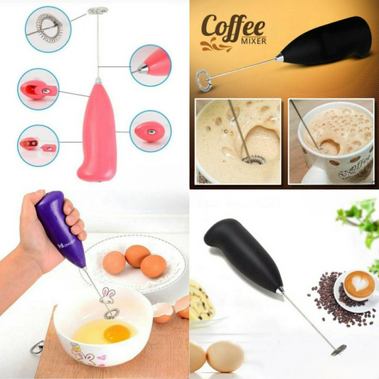 Electric Egg Beater Milk Drink Coffee Whisk Mixer Foamer Mini Handle Stirrer