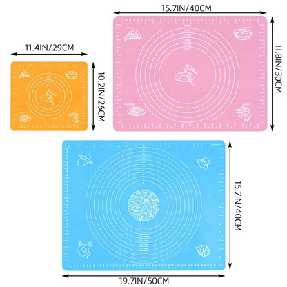 Non-Stick Silicone Baking roti Mat large size With Measurements Heat Resistant Cookie