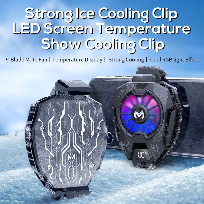 MEMO DL05 Portable Semiconductor Phone Cooler Fan Multi-Function Gaming Cooling Device