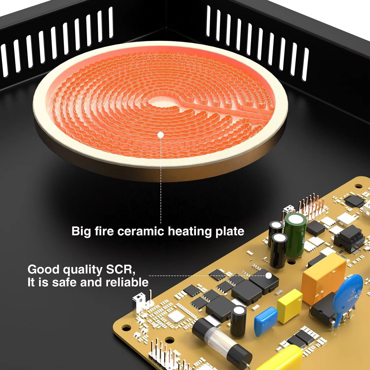 RAF 3500W Electric Infrared Stove High-Power Hot Plate Cooker | Portable