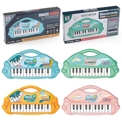 Stuffed Electronic Piano Keyboard Toys 13 Key Early Educational Instrument Electronic Organ