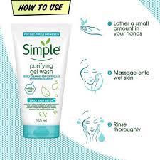 Simple Daily Skin Detox Purifying Gel Facial Wash 150ml