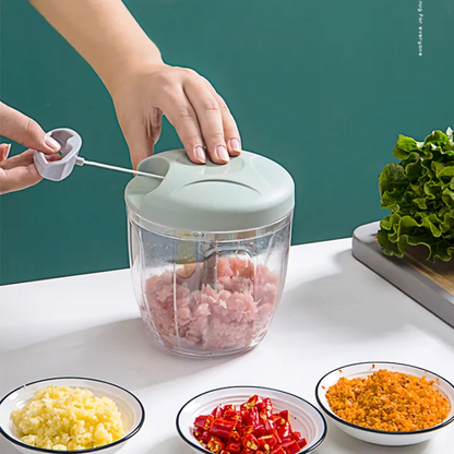 Hand Pulled Multipurpose Chopper &amp; Cutter | Rope Pulled Chopper Multifunctional Meat