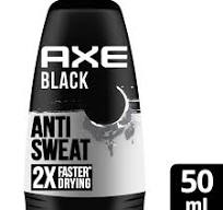 Axe black anti sweat 2x faster drying