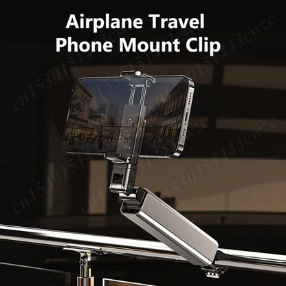 Universal Phone Holder Travel Essentials Flexible 360 Degree Rotation Hands-Free Airplane Phone