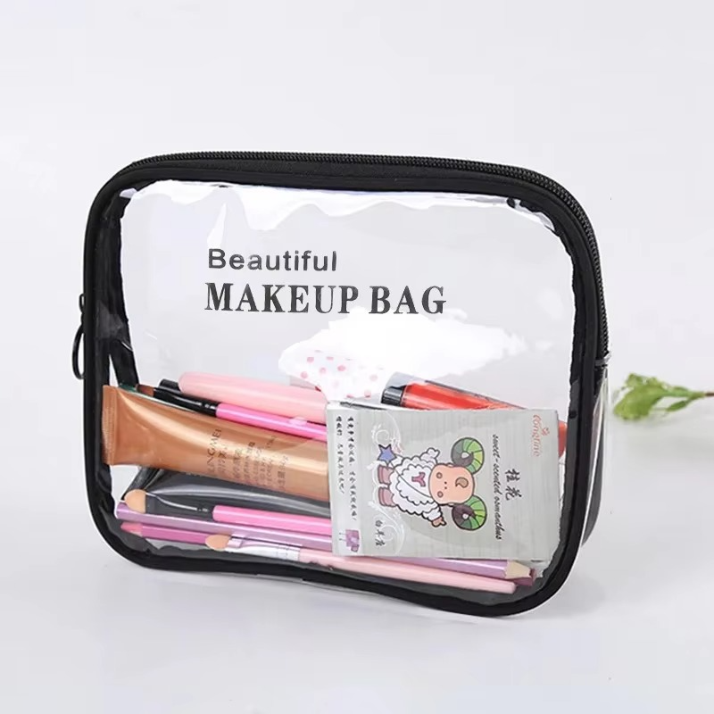 Clear Travel Makeup Bag Waterproof, Portable, and Stylish Organizer for Cosmetics