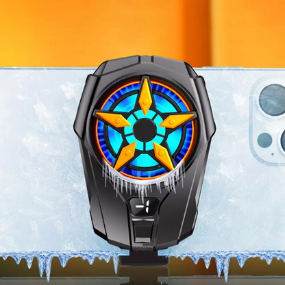 SL09 Practical Phone Cooler Fan, Easy To Carry, Smart Digital Display, Rear