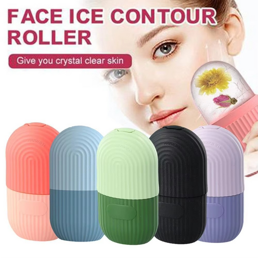 Ice Roller Facial Massage | Silicone Cleansing Ice Lattice | Ice Cube