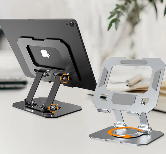 360° Rotating Metal Tablet &amp; Mobile - Adjustable, Foldable, and Portable Desk