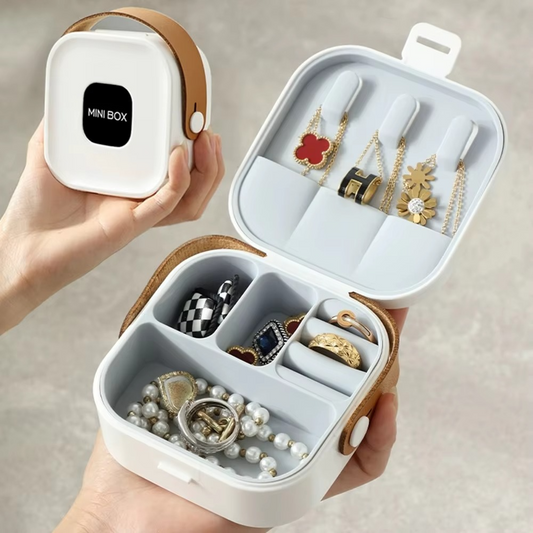 Jewelry Organizer Box | Portable Jewelry Storage Box | Sleek | Portable