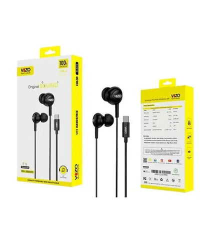VR9-C Handsfree Premium Type-C Wired Earphones | Best Quality Earphones |